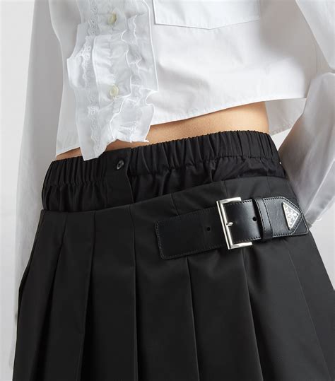 prada pleated skirt.